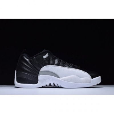 Nike Erkek Air Jordan 12 Low Siyah / Kırmızı Basketbol Ayakkabısı Türkiye - XENIR4A9